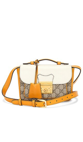 Gucci Padlock Shoulder Bag in Beige | Revolve Clothing (Global)