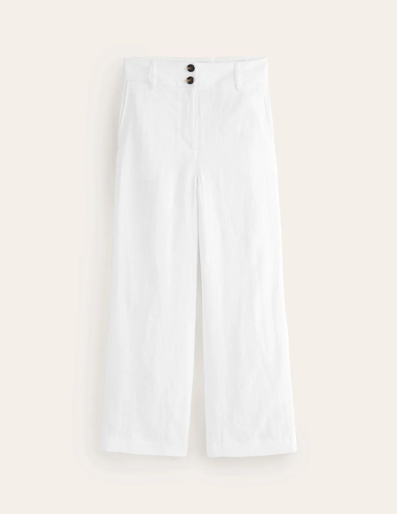 Westbourne Linen Crop Trousers | Boden UK