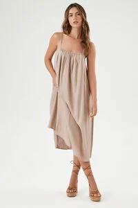 Shirred Cami Midi Shift Dress | Forever 21 (US)