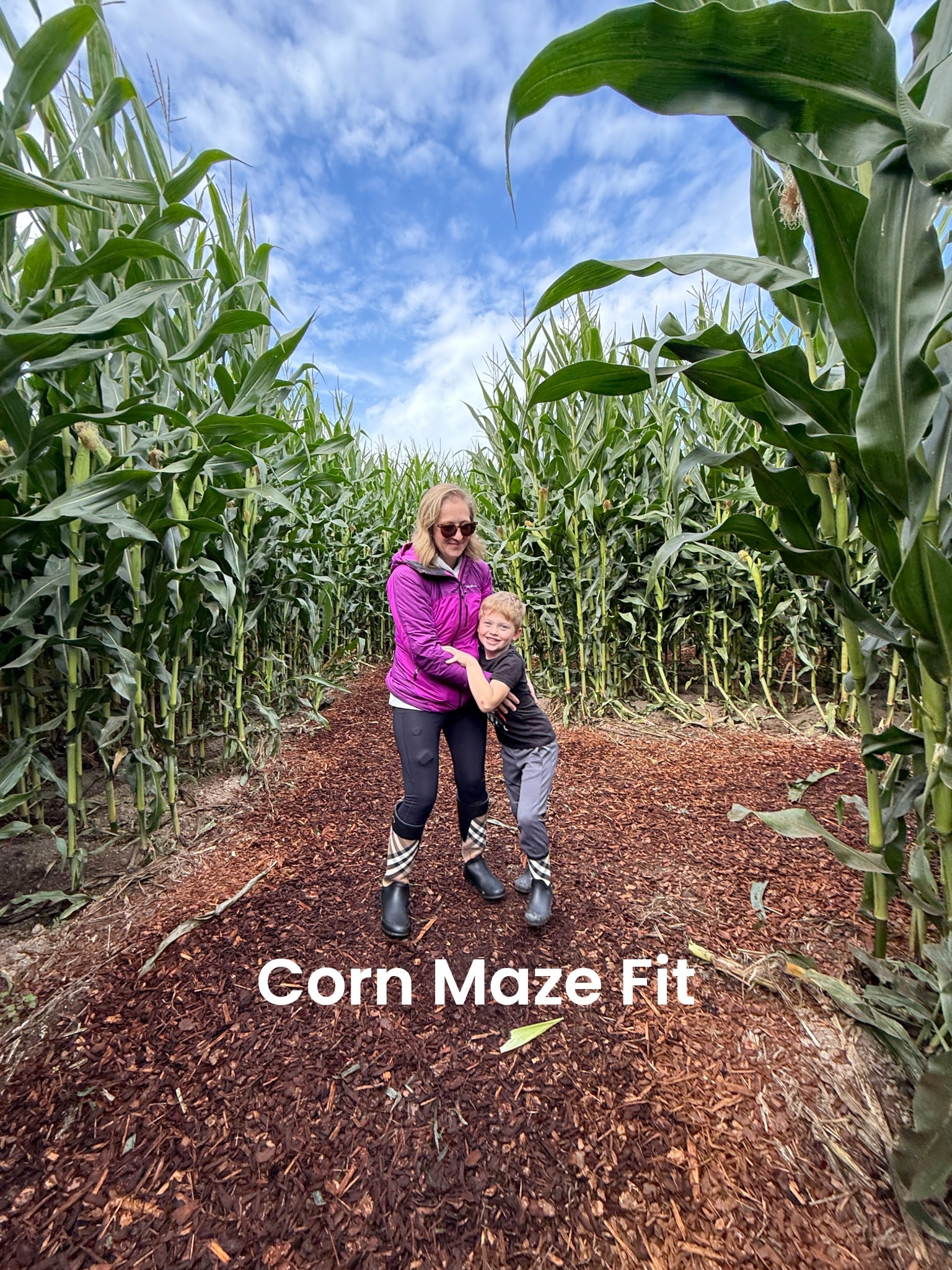 Corn maze core 🍁🌽
Matching Burberry rain boots = my Roman Empire 😂
✨ Purple Eddie Bauer waterproof jacket (practical and cute)
✨ Black leather Spanx leggings (the mom-hack for looking pulled together)
✨ Brodie rocking his Target pants + Star Wars tee — because coordination is optional, chaos is not.

Fall adventures call for outfits that can survive mud, kids, and caramel apples.
👉 Linked everything — from my Spanx to the mini boots.

#LTKSeasonal #falloutfits #momstyle #LTKKids #LTKStyleTip
