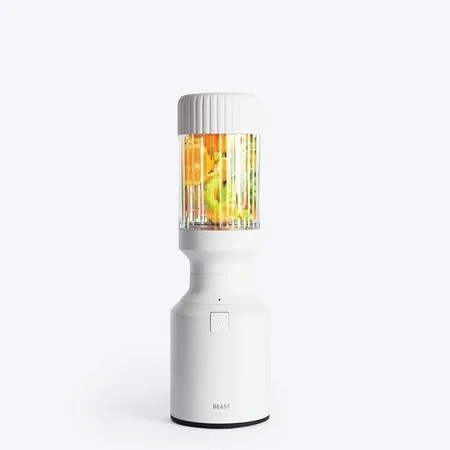 The Beast Mini® Blender | Personal Countertop Blender for Smoothies, Shakes, Food Prep, Frozen Fruits & Veggies, Sauces & Dips | Portable Bottle, Straw Cap and Straws | 600W Motor (Cloud White) | Walmart (US)