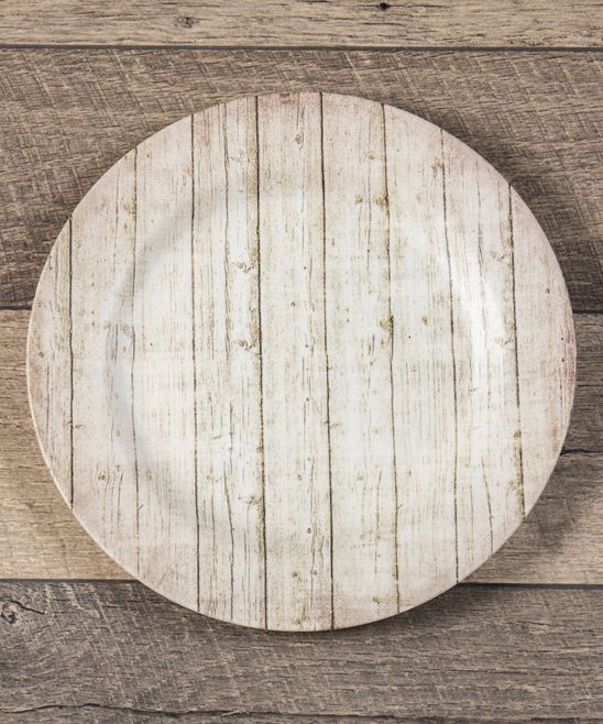 White Barn Wood Charger Plate - Set of Four | zulily