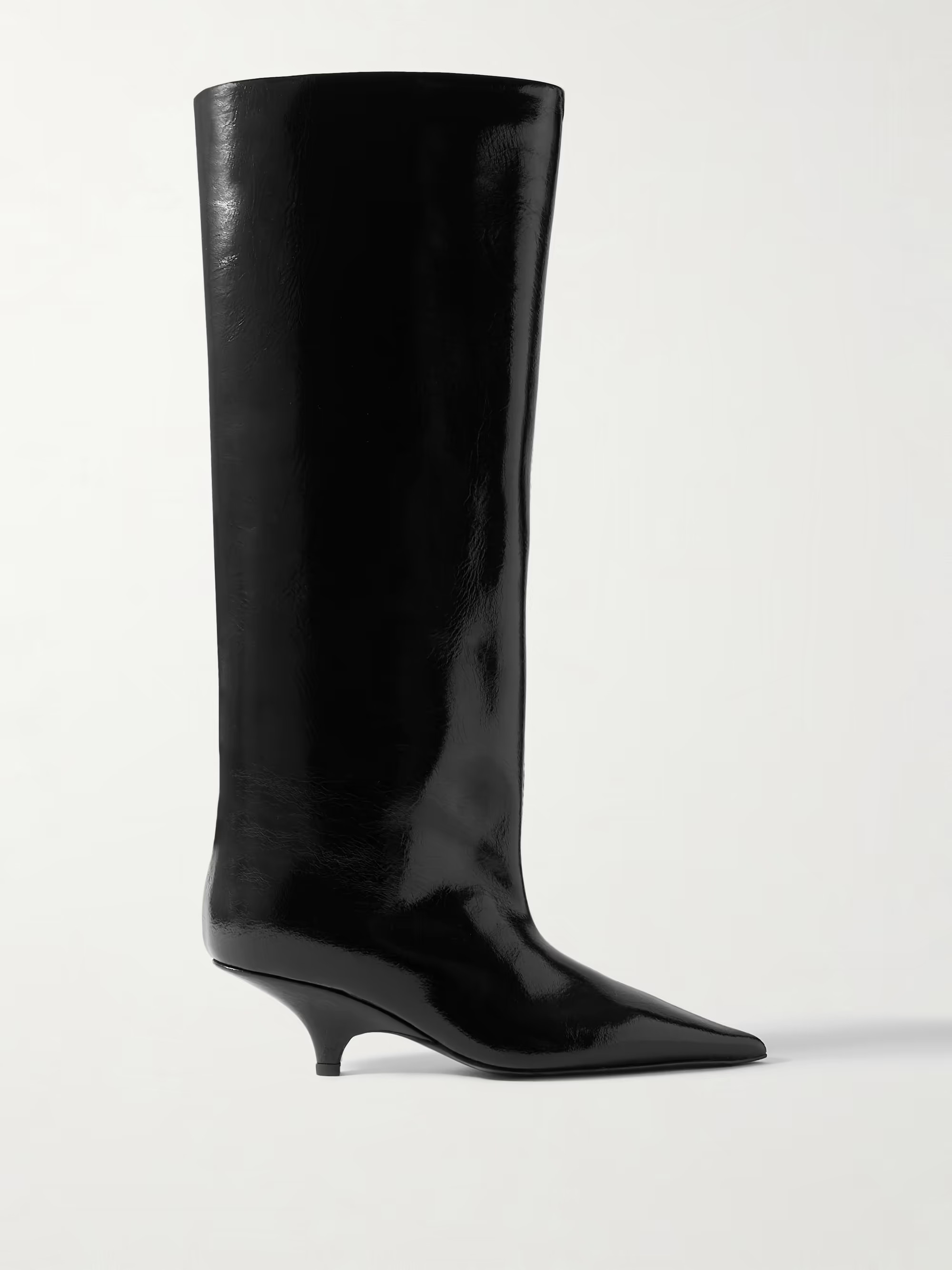 Patent-leather knee boots | NET-A-PORTER APAC