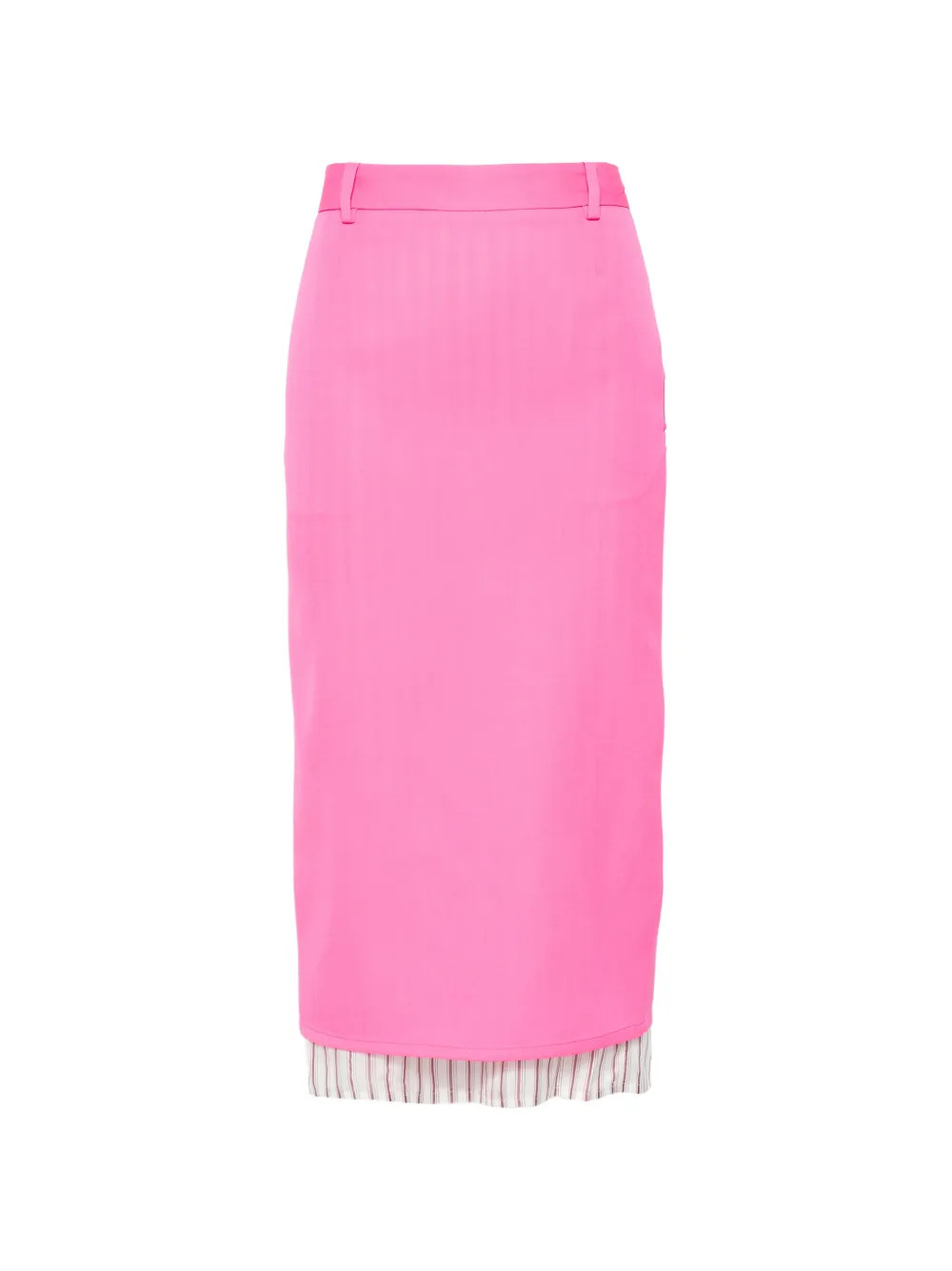 The Attico striped-trim Midi Skirt | Pink | FARFETCH KW | Farfetch Global