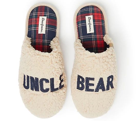 Dearfoams Men's Uncle Bear Clog Slippers - QVC.com | QVC