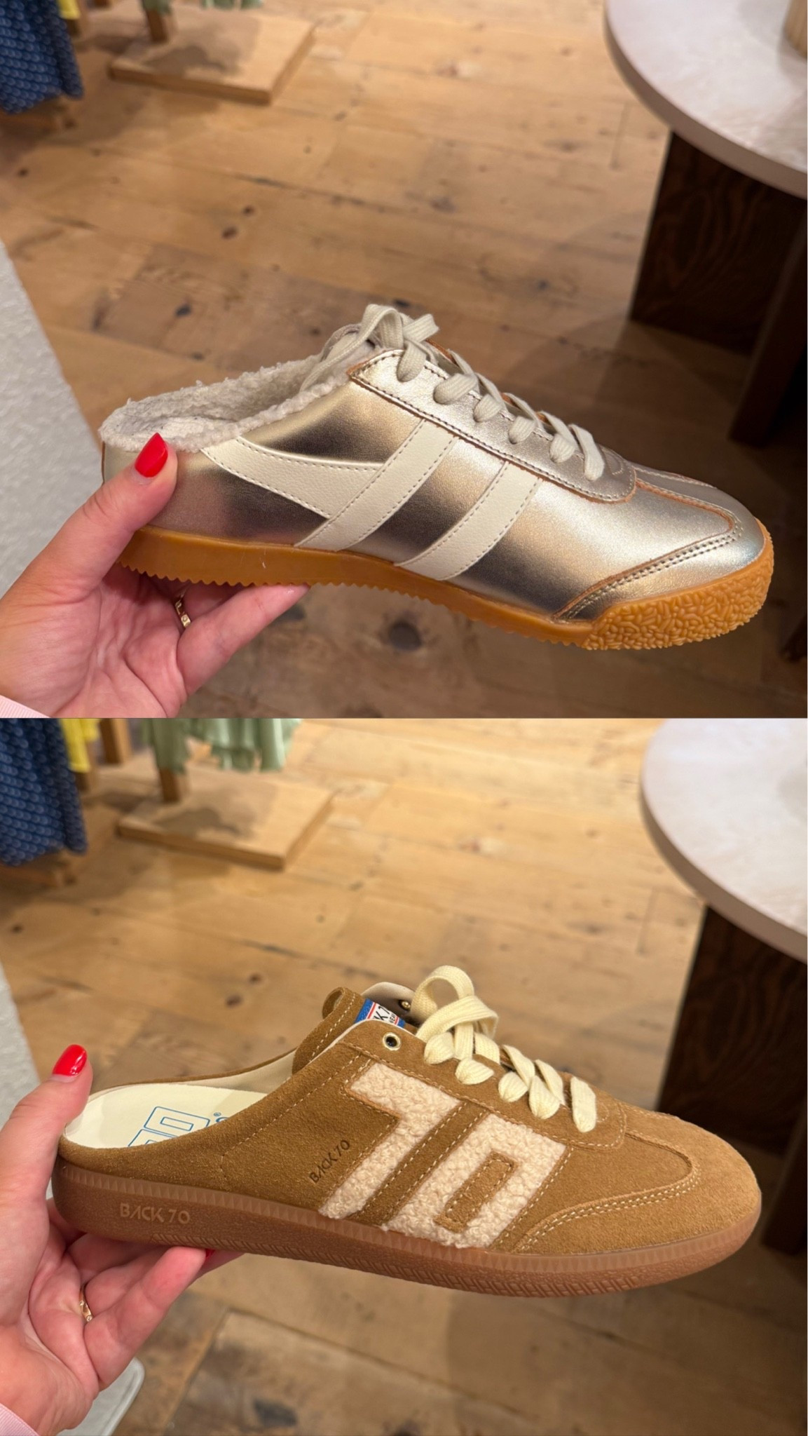 Sneaker mules for fall