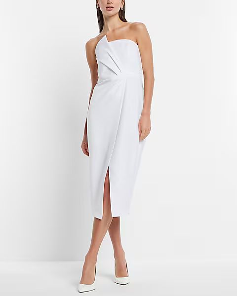 Bridal Statement Bow Midi Dress | Express