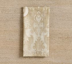 Stella Damask Organic Cotton Napkins - Set of 4 | Pottery Barn (US)
