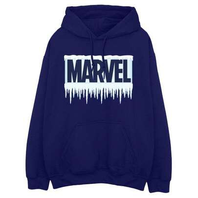 Mens Icicle Logo Hoodie (Navy Blue) | SHEIN
