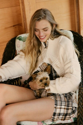 Pilcro Chunky Cable-Knit Toggle Cardigan Sweater | Anthropologie (US)