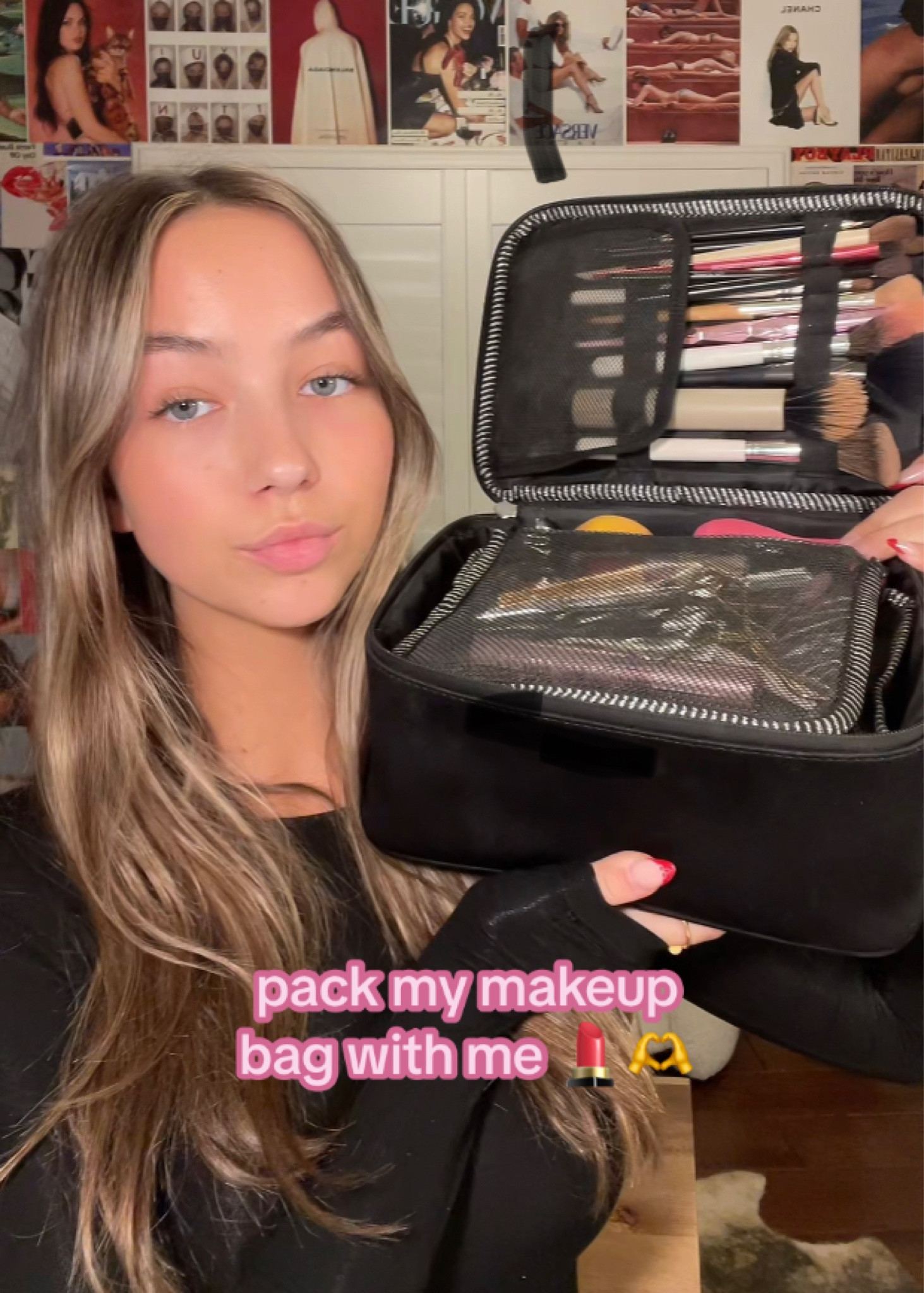what is in my makeup bag!! ✨🩷 face products 