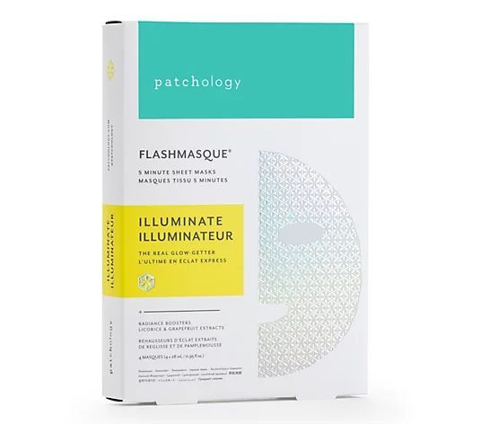 Patchology FlashMasque Illuminate - 4 Pack - QVC.com | QVC
