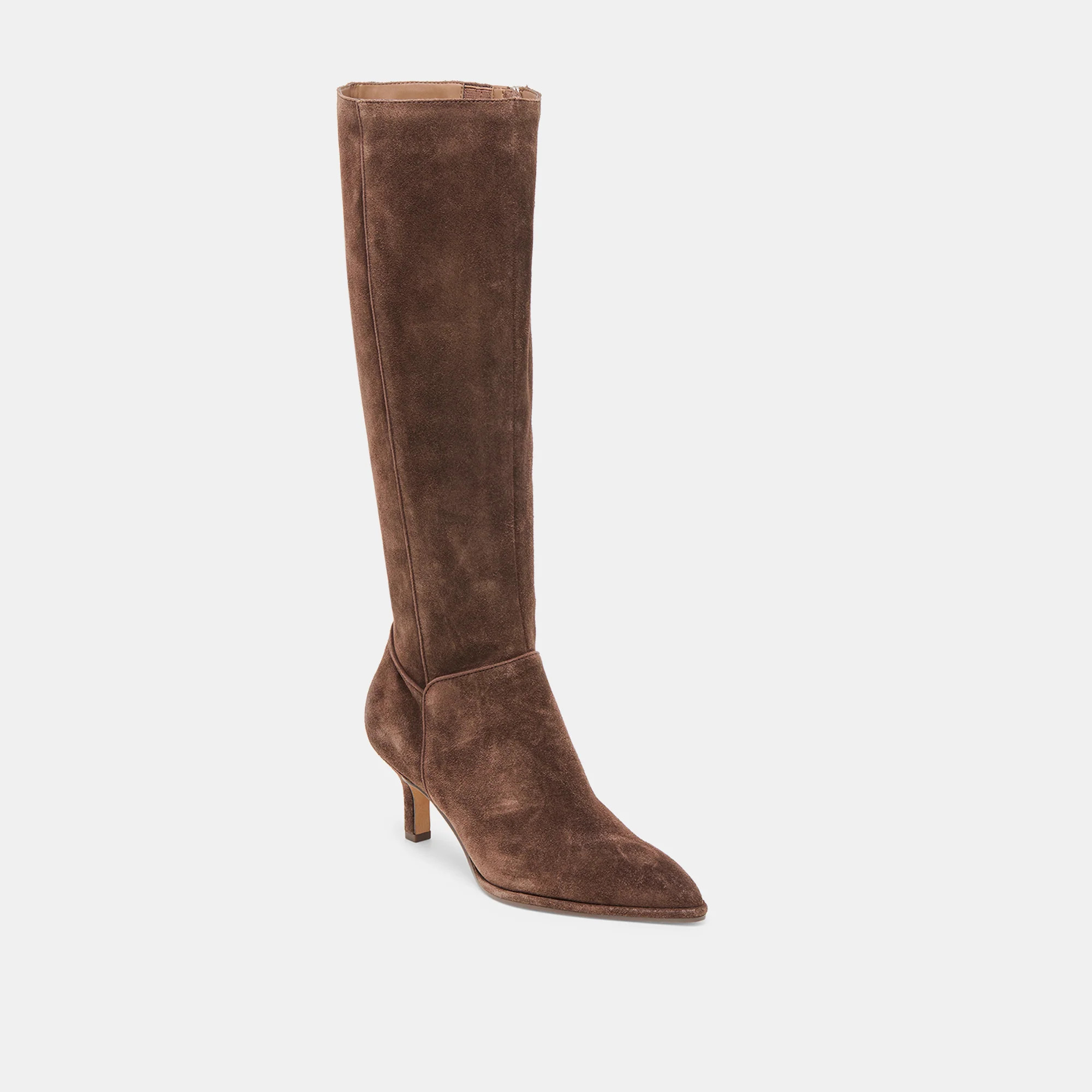 Aldy Boots Dk Brown Suede | DolceVita.com