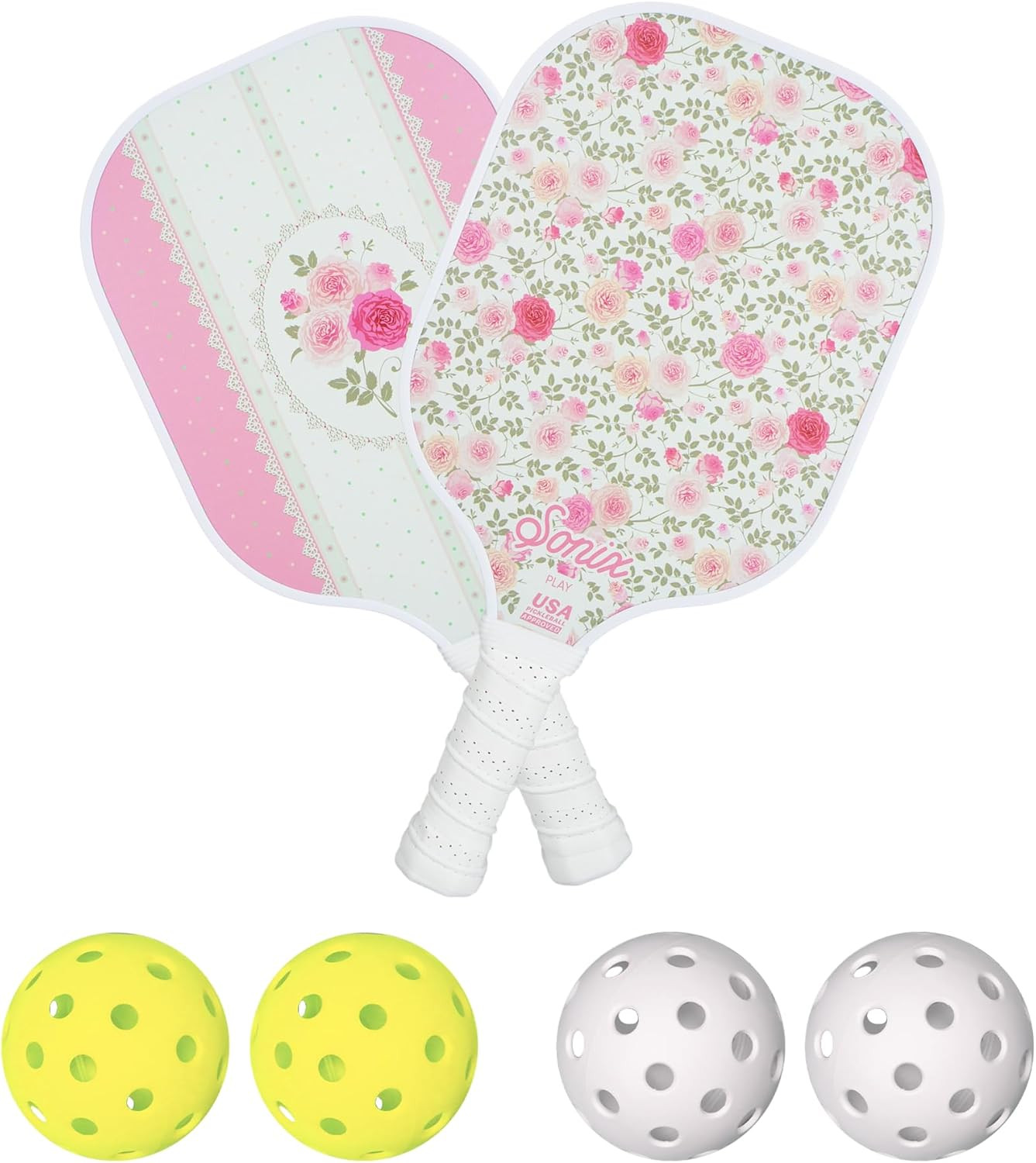 Sonix | USAPA Approved | Pickleball Paddles Set of 2 | Fiberglass Surface Pickleball Set with 2 R... | Amazon (US)