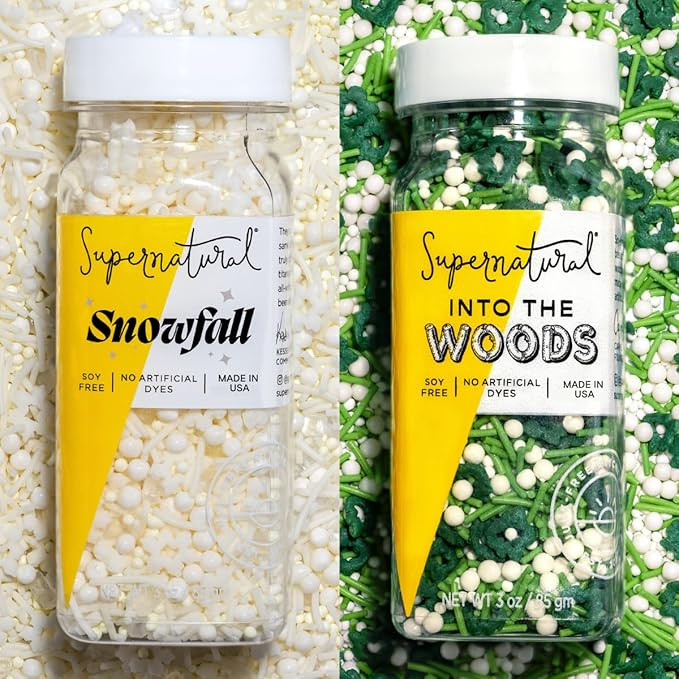 Into the Woods & Snowfall Natural Sprinkle Set by Supernatural, Tree & Snow, No Artificial Dyes, ... | Amazon (US)