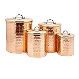 Old Dutch International Canister Set, 4Qt, 2Qt, 1½Qt,1Qt, copper | Amazon (US)