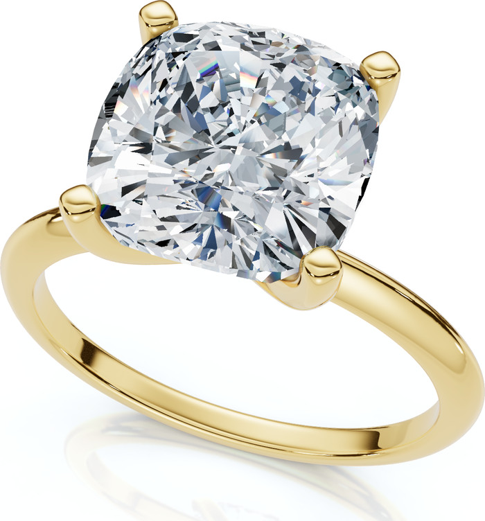 Bliss Diamond Certified 3Ct Cushion Diamond Solitaire Engagement Ring 14k Gold or Pt Lab Grown | ... | Nordstrom