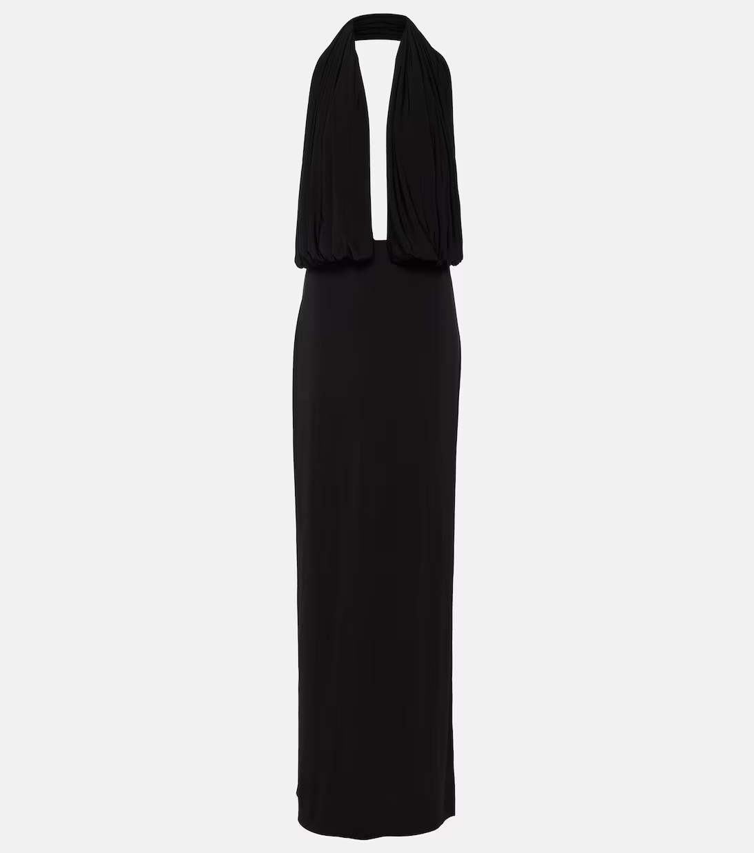 Draped halterneck jersey gown | Mytheresa (US/CA)