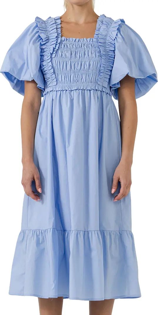 Ruffle Smocked Cotton Dress | Nordstrom