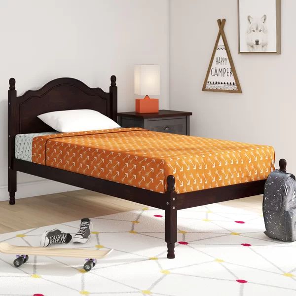 Forbush Solid Wood Four Poster Standard Bed by Harriet Bee | Wayfair Professional