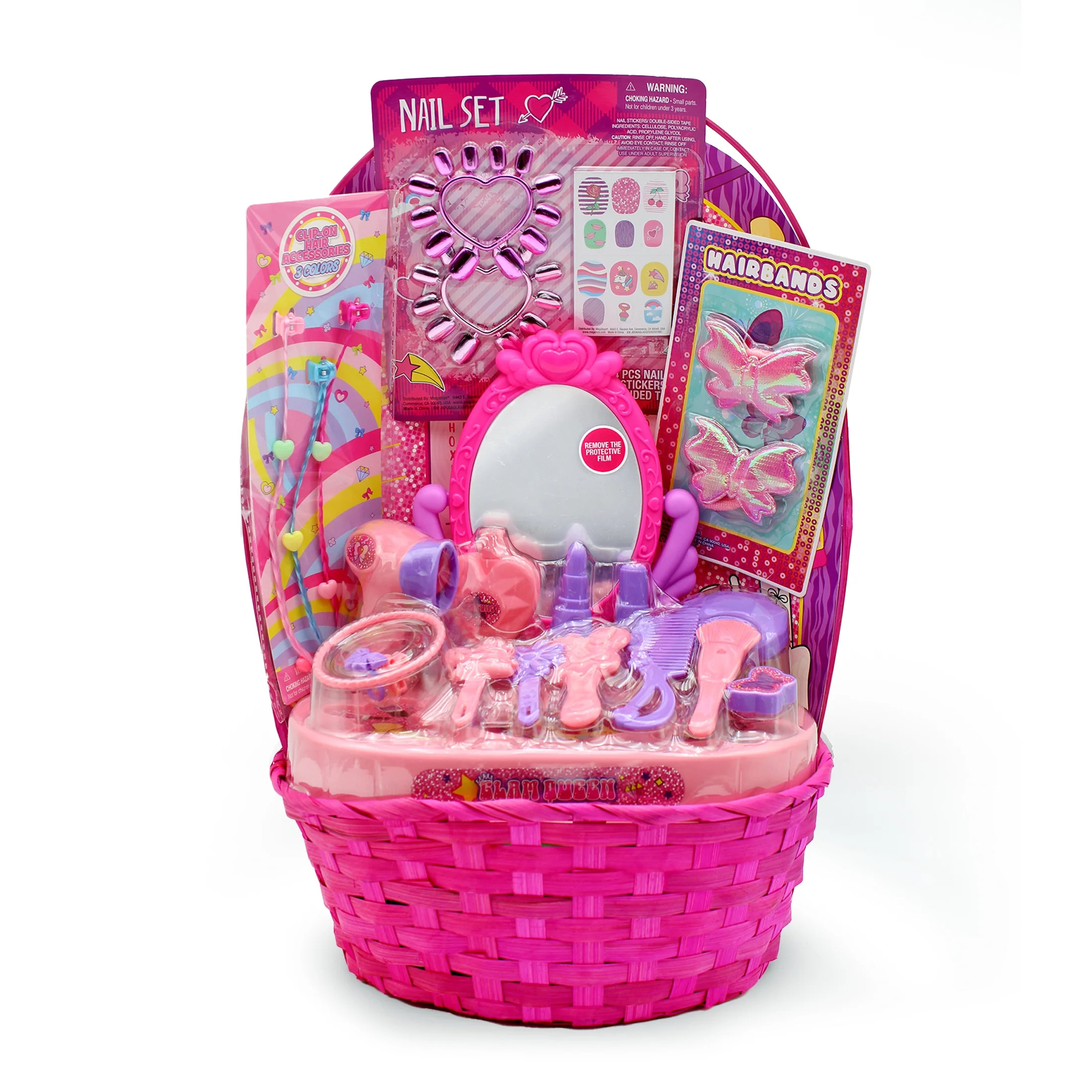 Girls Hair Salon Prefilled Easter Basket, by Megatoys | Walmart (US)