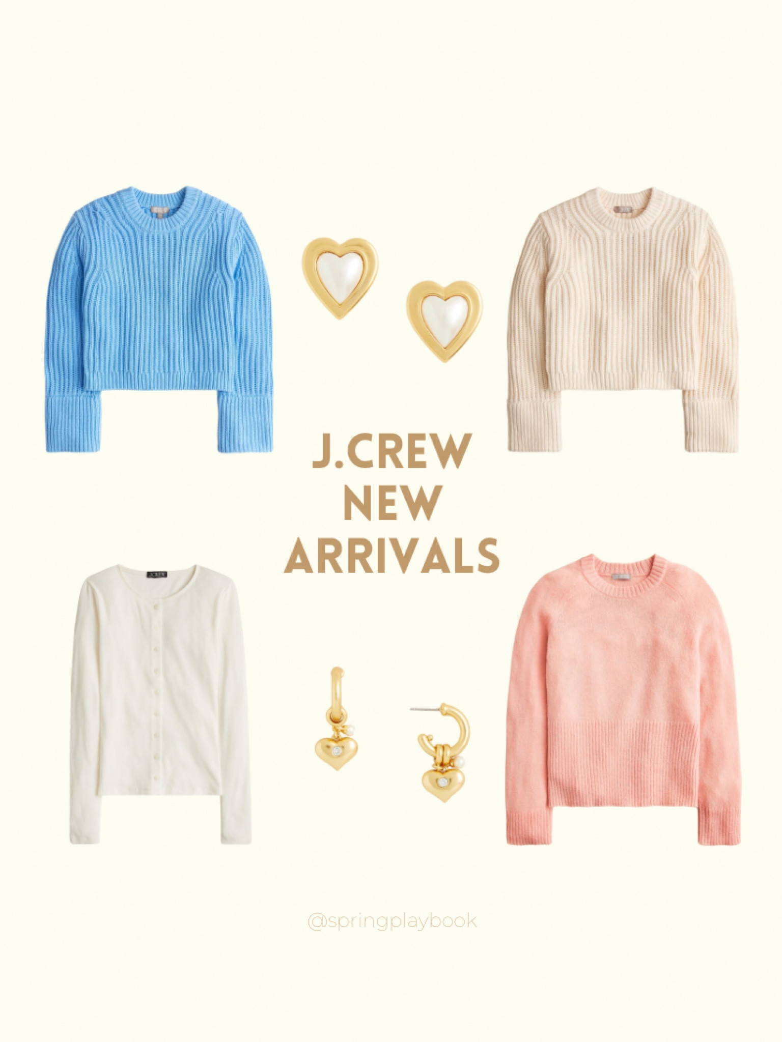 New arrivals at J.Crew!
I love these heart & pearl earrings. They are cute for Valentine’s Day, but work year round!

Pink & blue are best for Light Springs

#createdcolorful #createdcolorfulspring #hocspring #tcispring #pcaspring #lightspring #warmspring #truespring #brightspring #clearspring #paintboxspring #bluespring

#LTKWorkwear #LTKMidsize #LTKSaleAlert