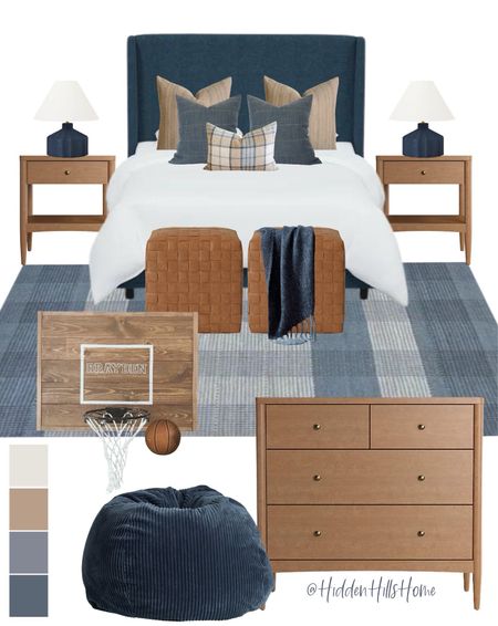 Modern boys bedroom design, teen boys bedroom decor, masculine teen boys bedroom mood board #boysroom

#LTKkids #LTKsalealert #LTKhome