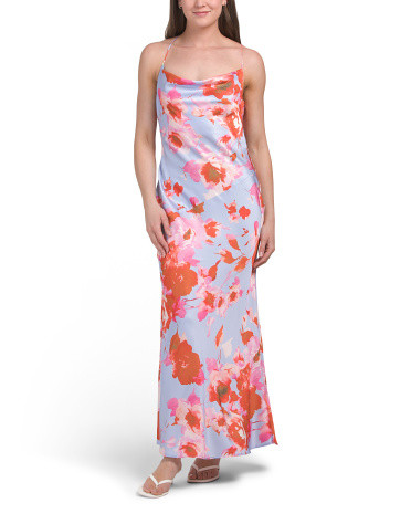 Dream Walk Cowl Back Tied Dress | TJ Maxx