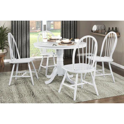 4 - Person Counter Height Rubberwood Dining Set | Wayfair North America