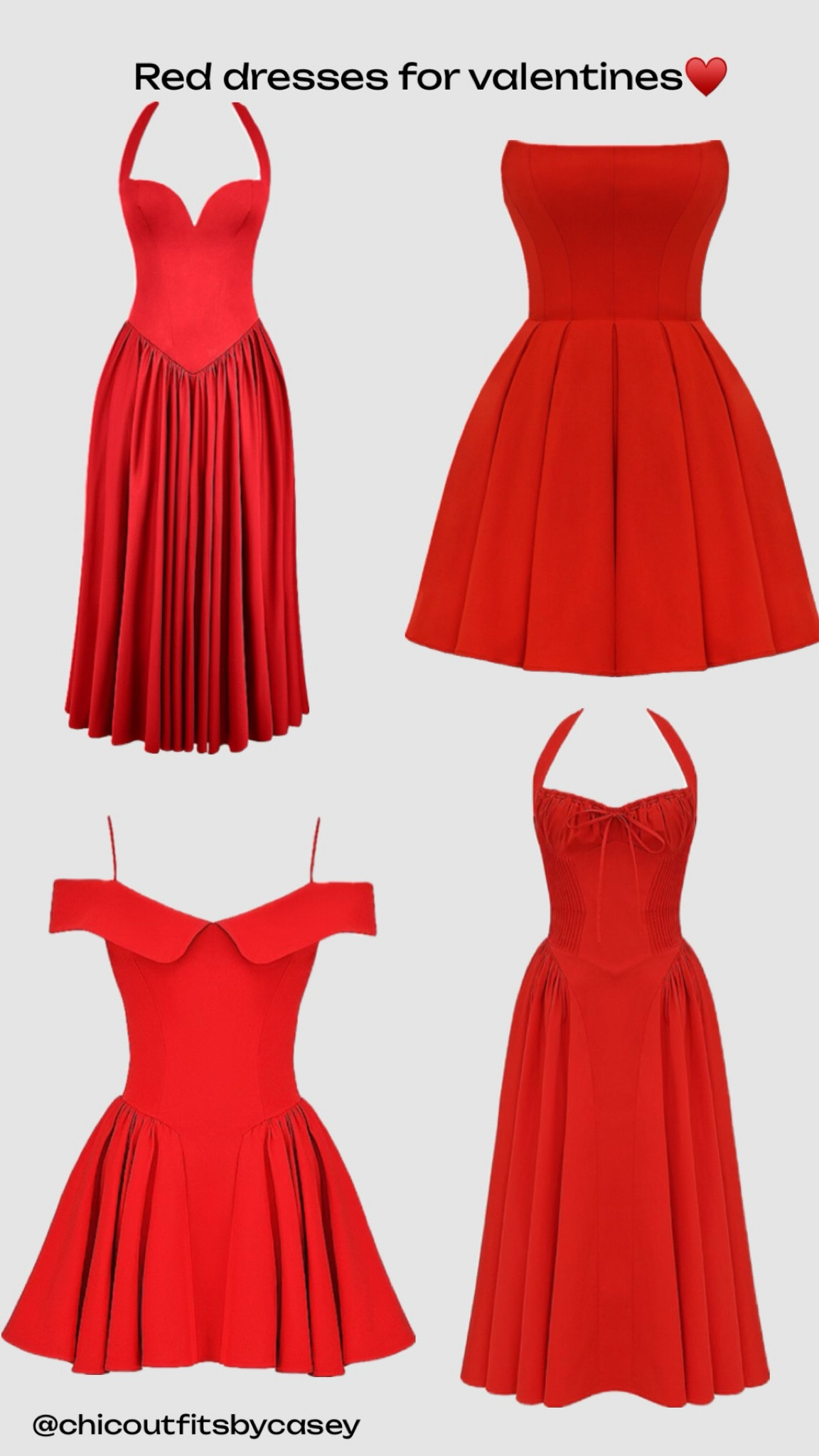 Red dresses ideas for valentine♥️

#LTKstyletip