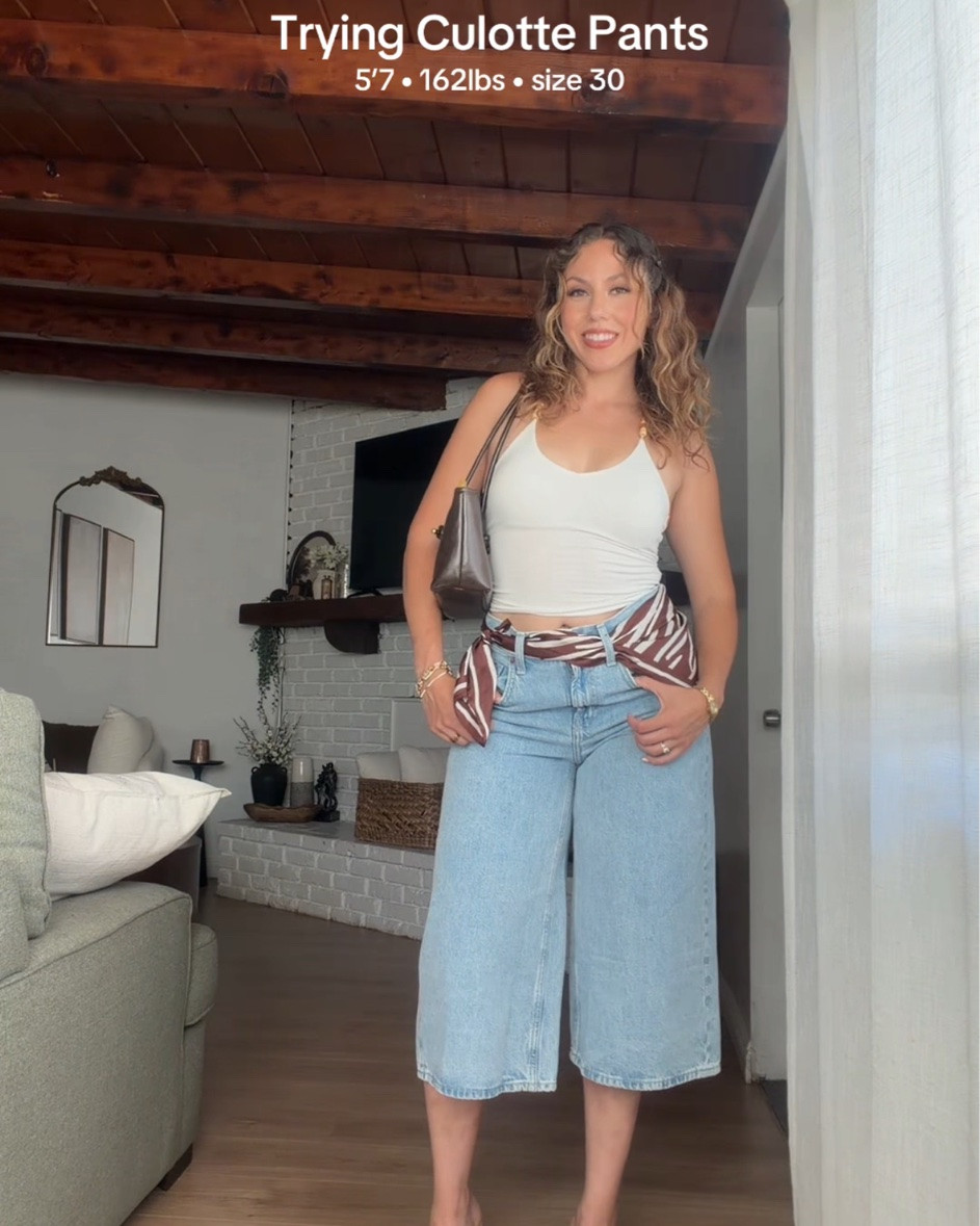 Culotte Denim Pants OOTD

#LTKSaleAlert #LTKTall #LTKootd