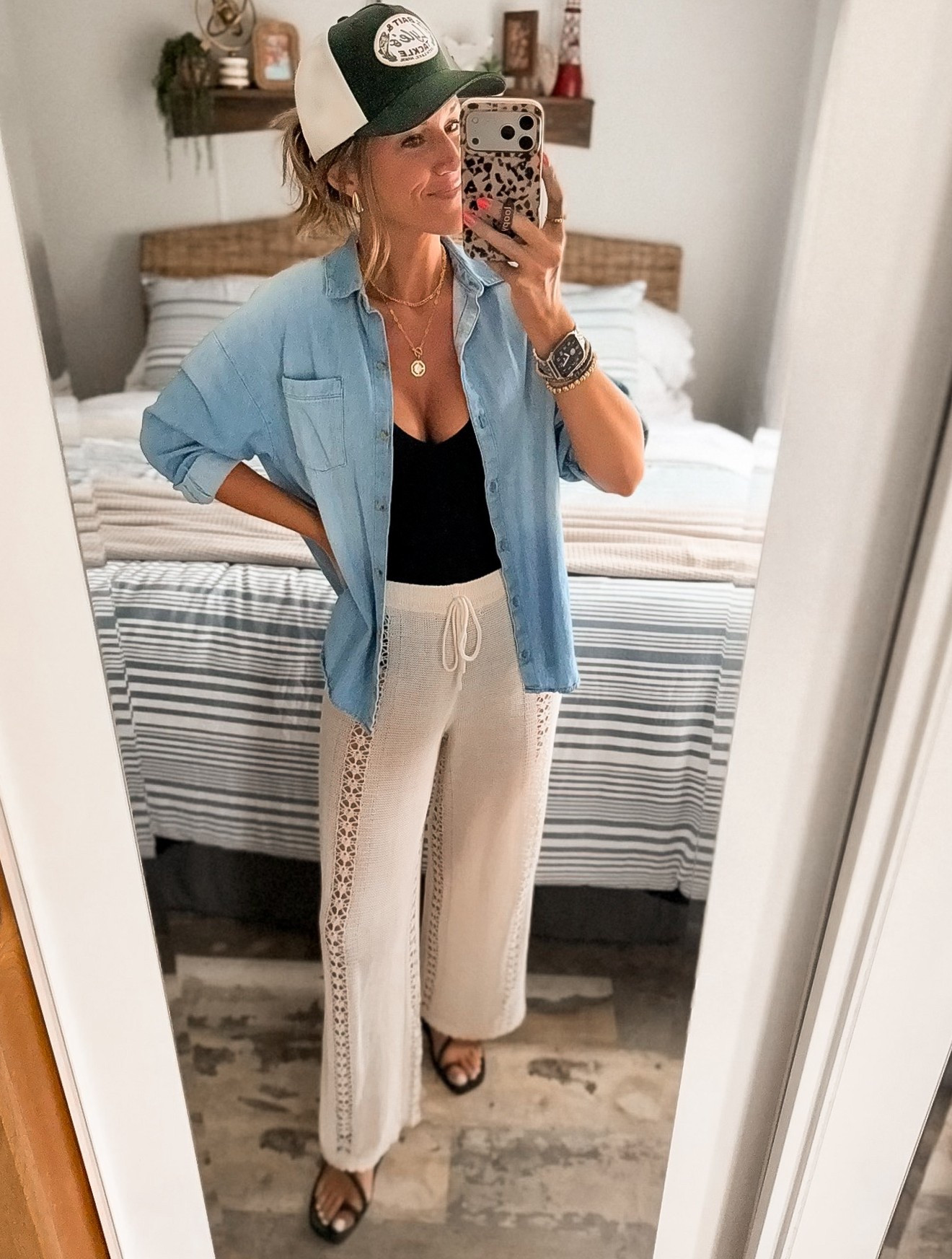 Adult day at the lake. Unfortunately not the best weather. Loving that this new Amazon suit doubles as a comfy bodysuit. Wearing medium. Pants medium

#LTKSeasonal #LTKootd