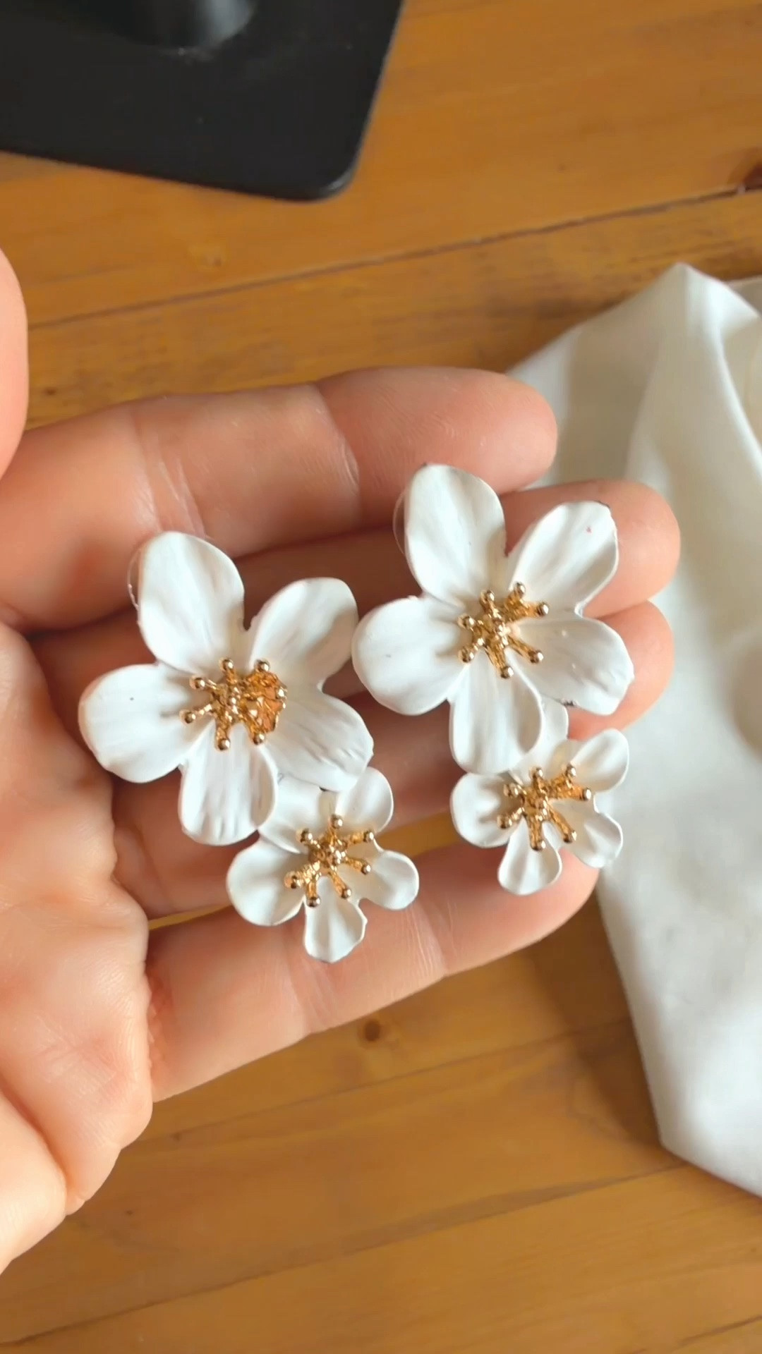 The perfect statement floral earrings for your next special occasion! These white resin flower drop earrings feature stunning gold stamen centers—such an elegant piece for brides, wedding guests, or elevated everyday style.

white floral earrings | floral drop earrings | white flower earrings | bridal earrings | bride to be jewelry | wedding guest accessories | gold and white statement earrings | floral jewelry | spring accessories | summer jewelry trends | bridal style | rehearsal dinner outfit | bachelorette trip accessories | trendy statement earrings | flower dangle earrings | affordable jewelry finds | LTKunder50 | LTKwedding | LTKshoecrush | LTKstyled

#LTKwedding #LTKunder50 #bridaljewelry #statementearrings #weddinggueststyle #springaccessories #whiteflowerjewelry 

 #LTKSeasonal #LTKTravel