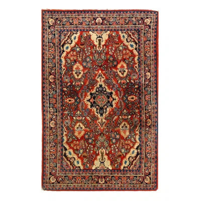 Maspeth One-of-a-Kind 4'3'' X 6'11'' 2000s Wool Area Rug in Red | Wayfair North America