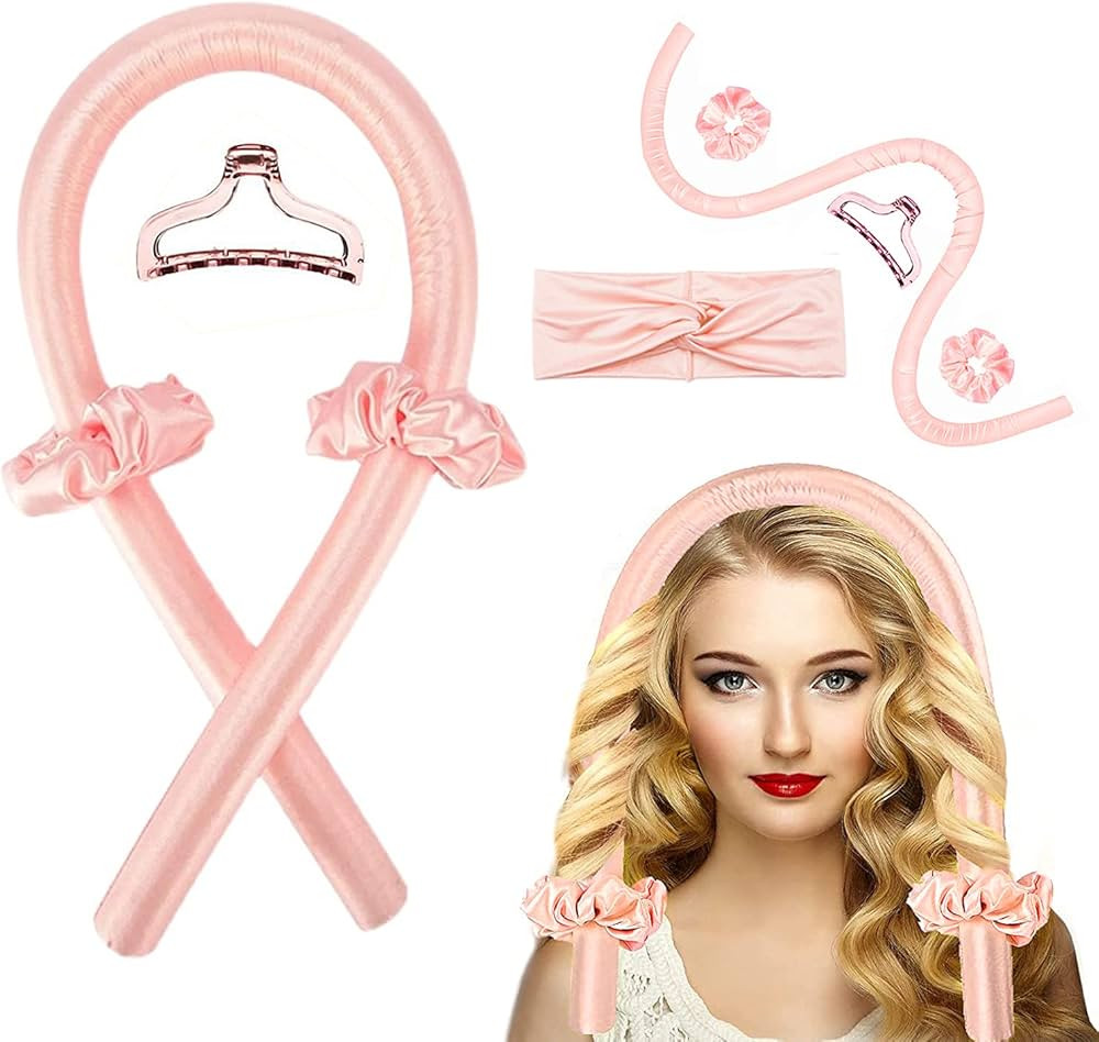 Heatless Curling Rod Headband, Hair Curlers to Sleep In, Heatless Hair Culer for Long Hair No Hea... | Amazon (US)