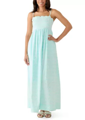 Women's Sleeveless Scalloped Maxi Dress | Belk