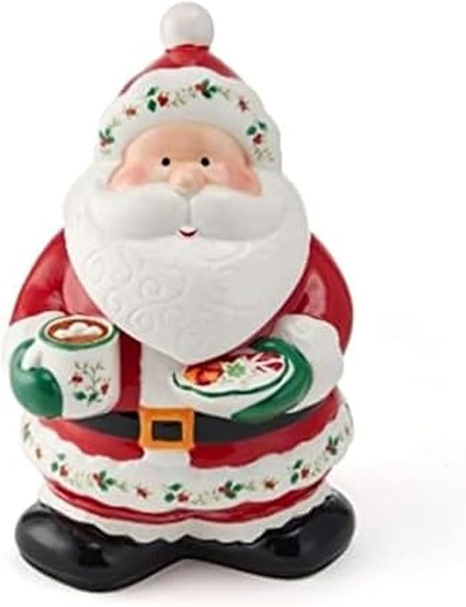 Pfaltzgraff Winterberry Santa Cookie Jar, 10 Inch | Amazon (US)