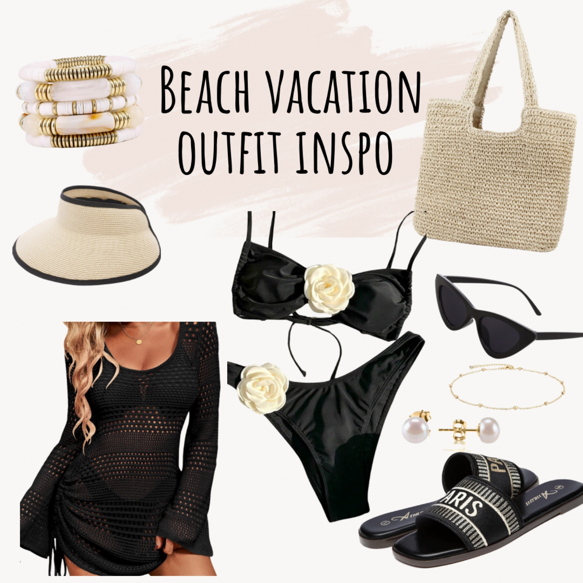 Beach vacation outfit inspo 🖤

Classy and chic bathing suit outfit inspo from amazon!

#amazonfinds #bathingsuit #chic #neutral #classy #outfitinspo # beachstyle #beachbag #bathingsuitcoverup #sunglasses #sandals #jewlery #sunhat #goldnecklace

#LTKstyletip #LTKfindsunder50 #LTKswim