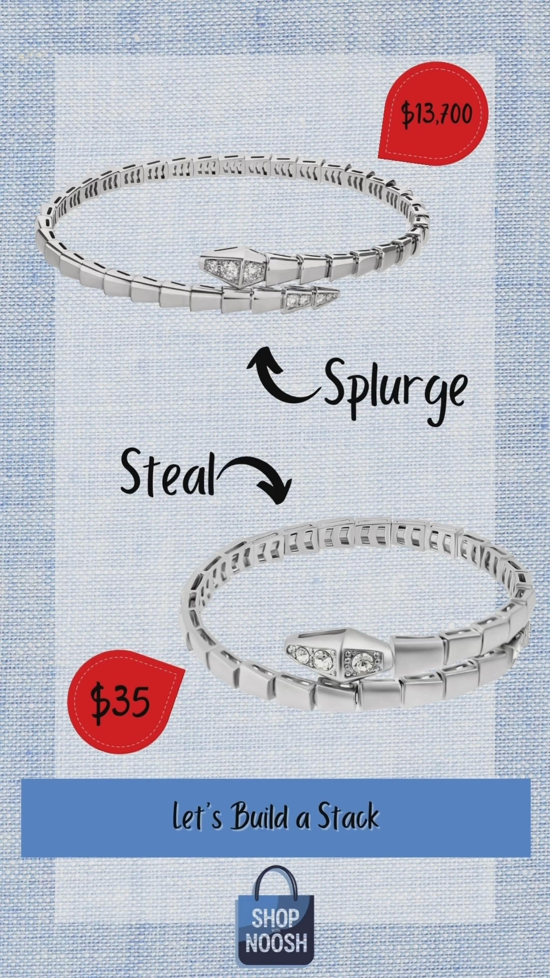What a fantastic steal vs. splurge! Honestly, do I even need to ask which one you'd go for? 😜 Let’s create a stunning wrist stack with this gorgeous piece! I’m all about that fabulous wrist stack life! 🤩 Which piece steals your heart?

#LTKStyleTip #LTKOver40 #LTKSaleAlert