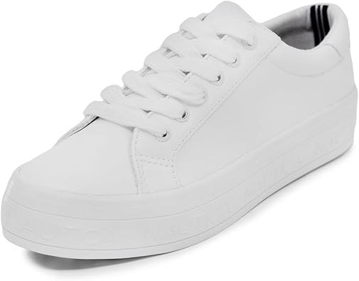 Nautica Zapatos casuales de tenis con cordones para mujer | Amazon (US)