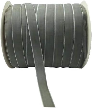 10 Yards Velvet Ribbon Spool Available in Many Colors (Gray, 5/8") | Amazon (US)