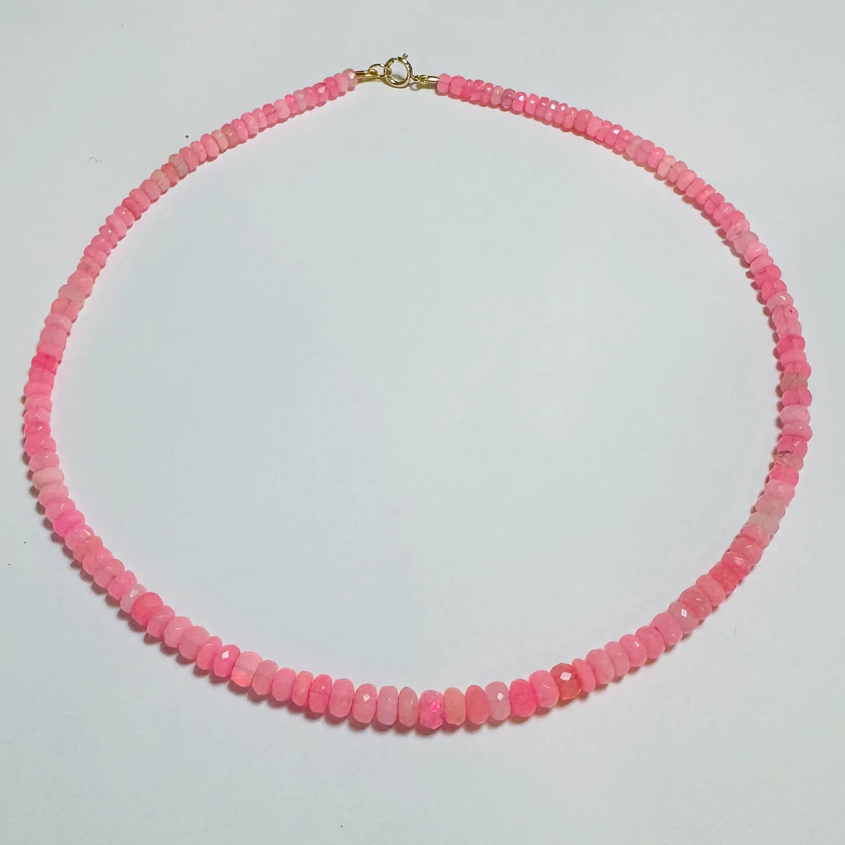 pink ice opal candy necklace | Theodosia Jewelry