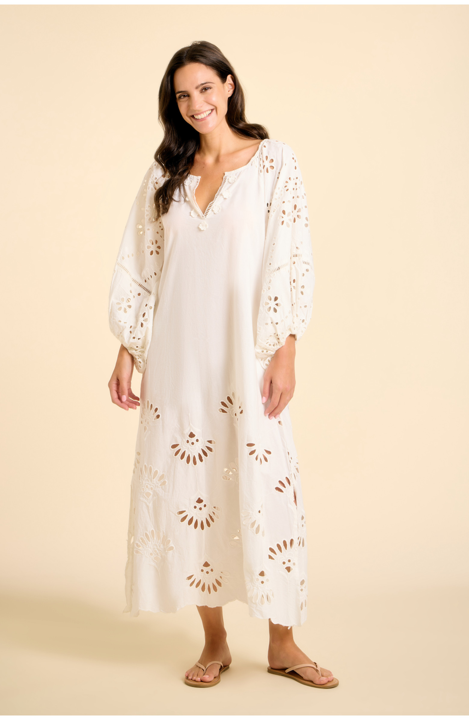 Donna Eyelet Maxi Dress | Nordstrom