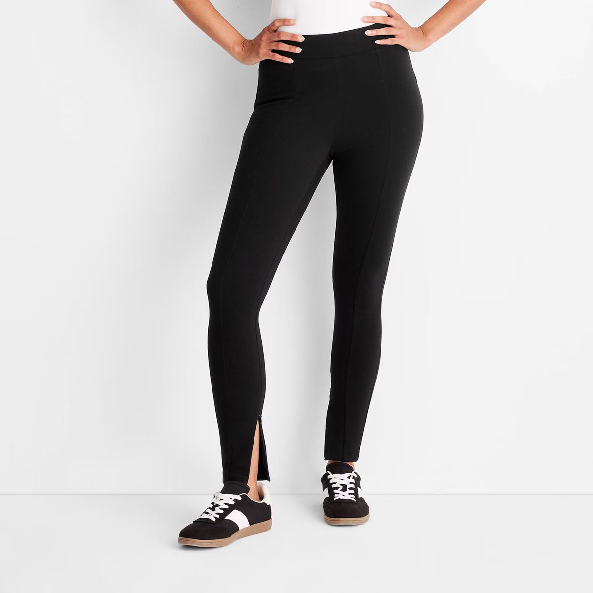 Women's High-Waisted Slim Fit Ankle Ponte Leggings - A New Day™ | Target