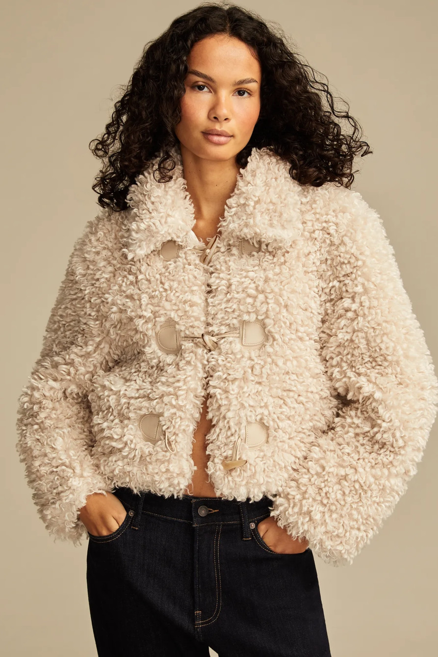 FAUX TEDDY TOGGLE JACKET | Lucky Brand