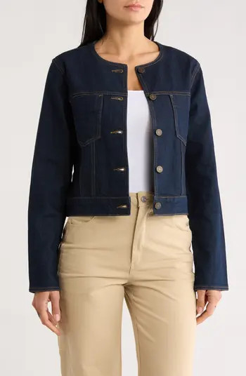 Collarless Denim Jacket | Nordstrom Rack