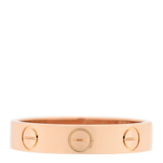 18K Pink Gold 3.5mm LOVE Wedding Band Ring 48 4.5 | FASHIONPHILE (US)