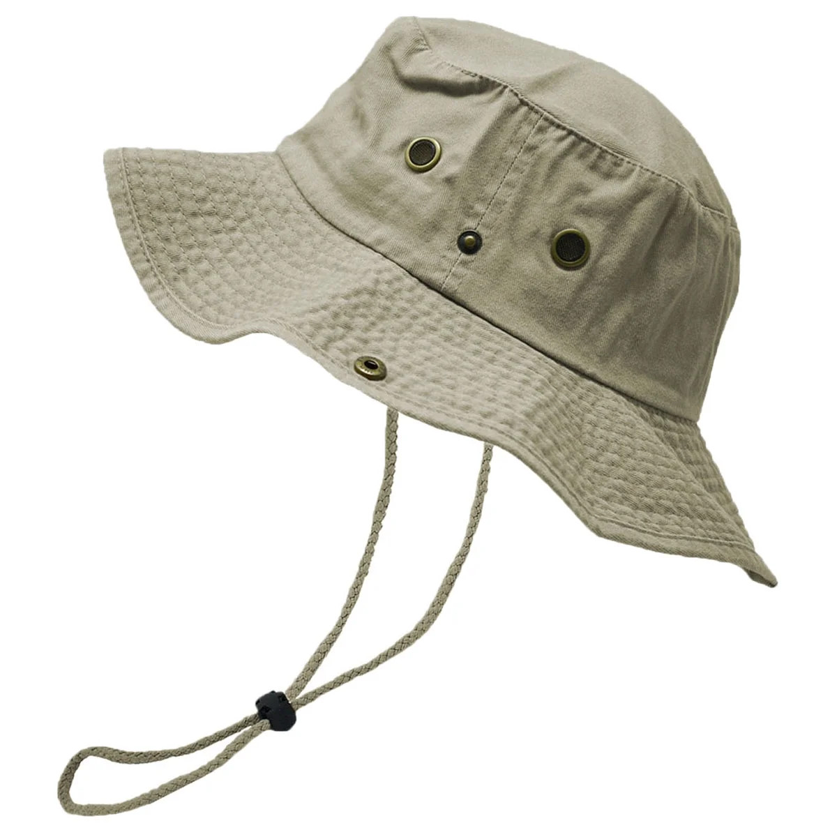 Glory Max Classic 100% Cotton Wide Brim Bucket Hat Summer Outdoor Boonie Khaki Hats | Walmart (US)