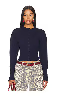LIONESS Head in The Clouds Cardigan in Navy from Revolve.com | Revolve Clothing (Global)