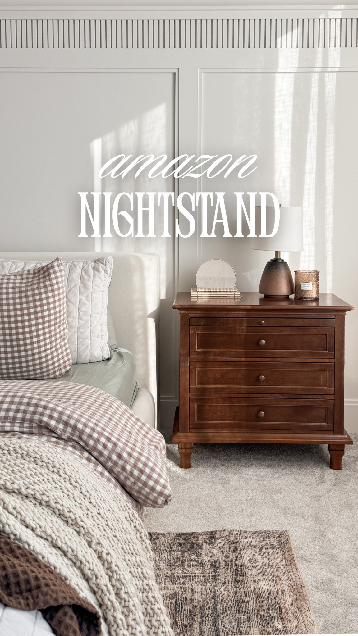 The most stunning dark wooden nightstands! Love the extra drawer space and built in outlets! The drawers also have built in compartments for easy organizing!

Color: walnut

Amazon finds, amazon home, amazon furniture, primary bedroom, bedroom future, bedroom dresser, bedroom finds, home decor

#LTKHome
